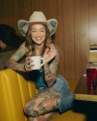 Tecovas x Cathy Hahn Custom Cattleman Fur Cowboy Hat - Size 7 â
Â
