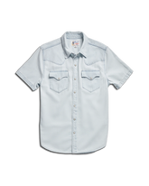 Men's Denim Short Sleeve Pearl Snap