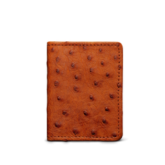 Ostrich Bifold Card Case