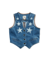 Tecovas x Cathy Han Women’s Custom Denim Vest - Size S