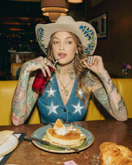 Tecovas x Cathy Han Womenâs Custom Denim Vest - Size S
