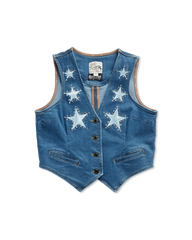 Tecovas x Cathy Han Womenâs Custom Denim Vest - Size S