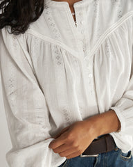 Women's Long Sleeve Woven Blouse