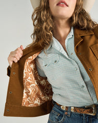 Women's Moleskin Pearl Snap Jacket