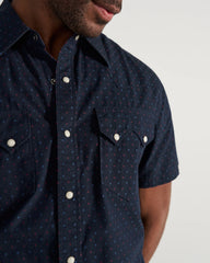 Men's Star Stitch Pearl Snap